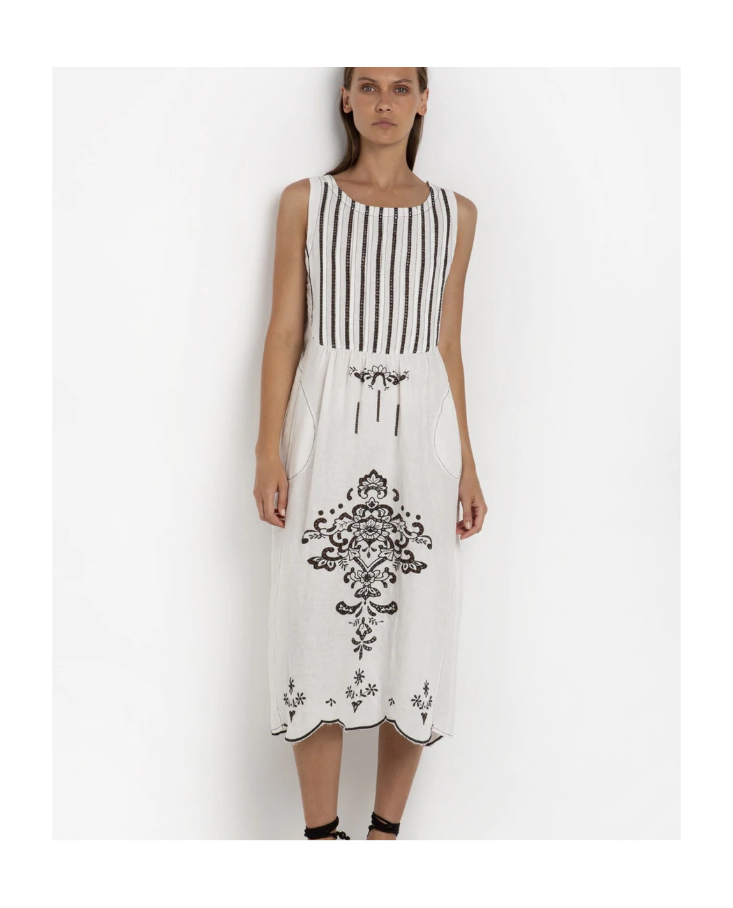 MIDI  EMBROIDERED DRESS MIDI  EMBROIDERED DRESS