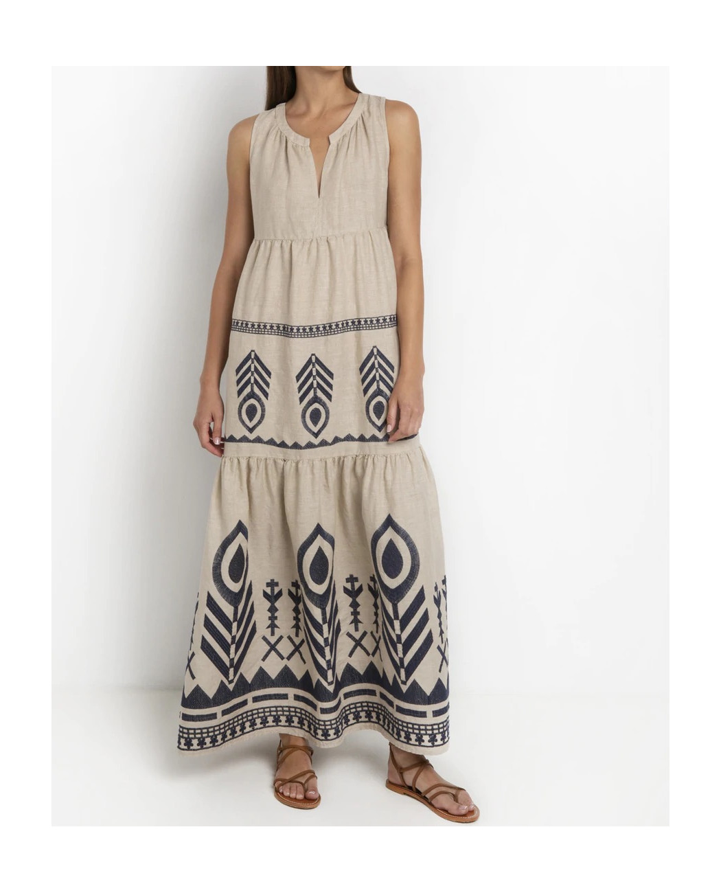 LONG EMBROIDERED DRESS LONG EMBROIDERED DRESS
