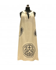 MIDI EMBROIDERED DRESS