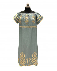 MIDI EMBROIDERED DRESS