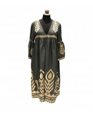 MIDI EMBROIDERED DRESS