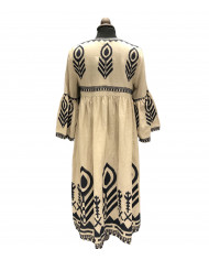 MIDI EMBROIDERED DRESS