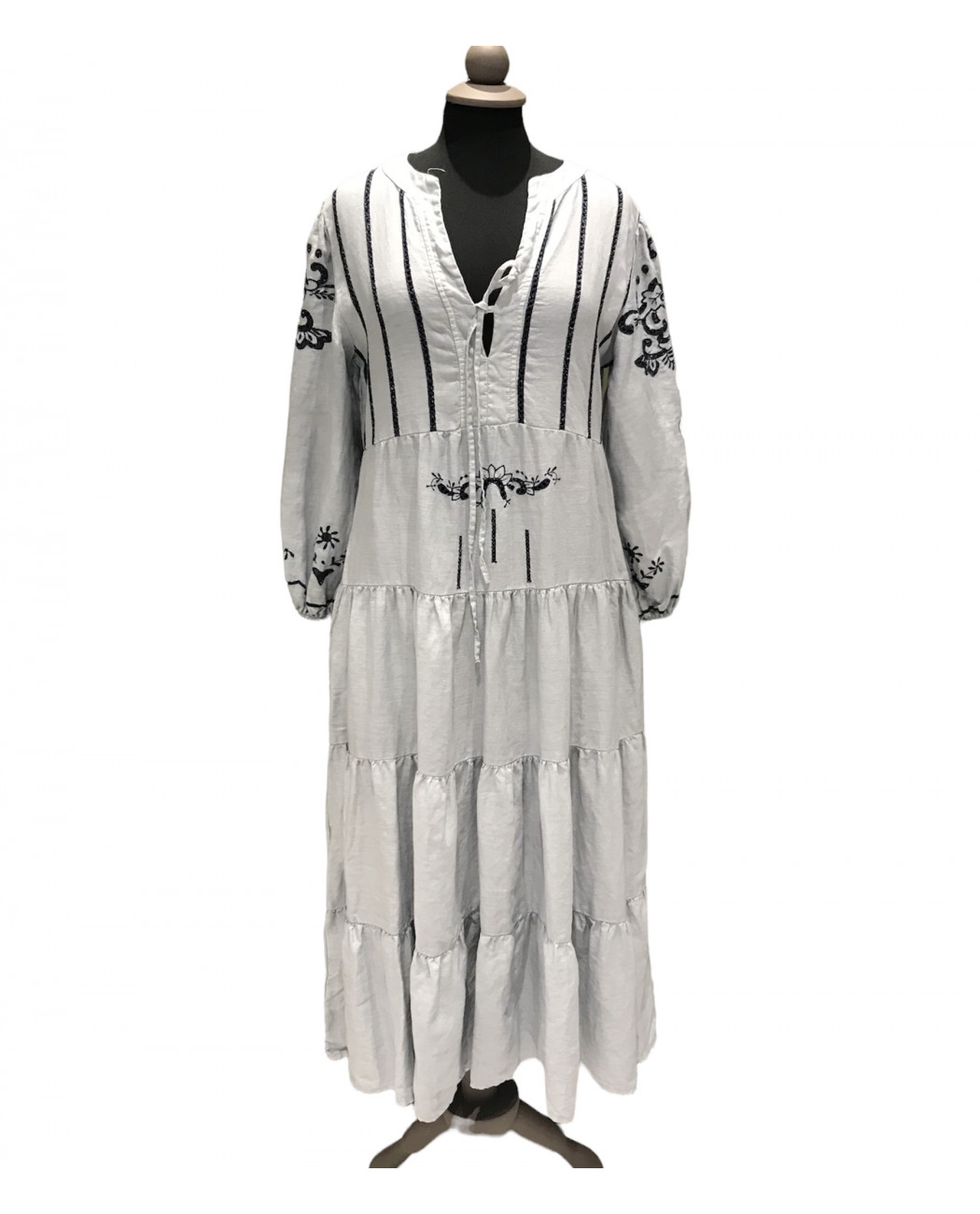 LONG EMBROIDERED DRESS LONG EMBROIDERED DRESS