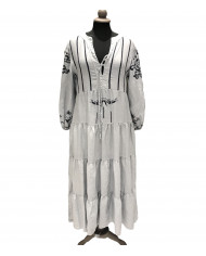 SHORT EMBROIDERED DRESS