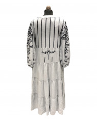 LONG EMBROIDERED DRESS
