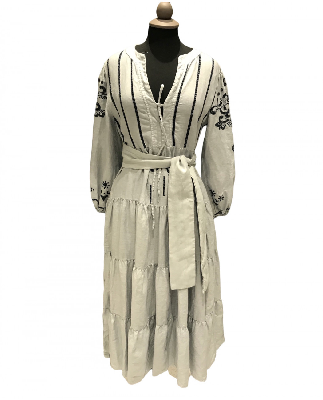 LONG EMBROIDERED DRESS LONG EMBROIDERED DRESS