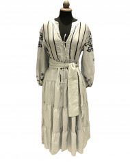 LONG EMBROIDERED DRESS