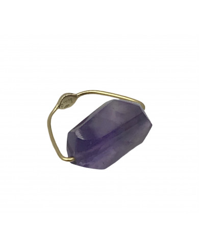 WIRE AMETHΥST RING