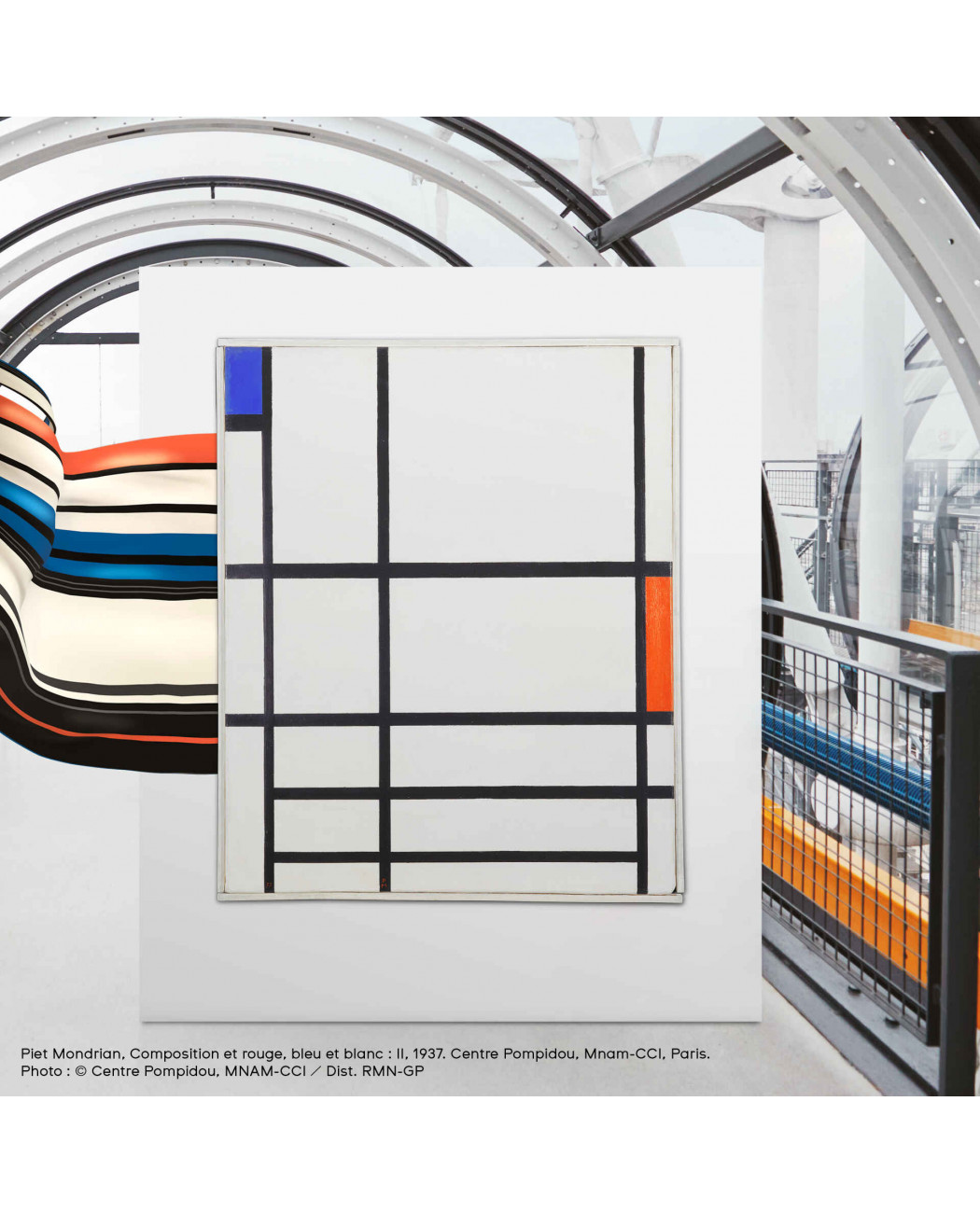 RED, BLUE AND WHITE, BY PIET MONDRIAN