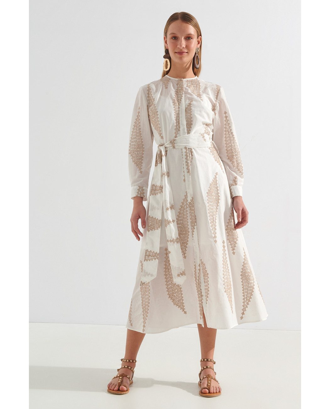 LONG EMBROIDERED DRESS LONG EMBROIDERED DRESS