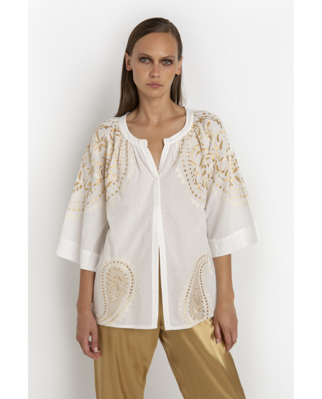 TOP EMBROIDERED BLOUSE TOP EMBROIDERED BLOUSE