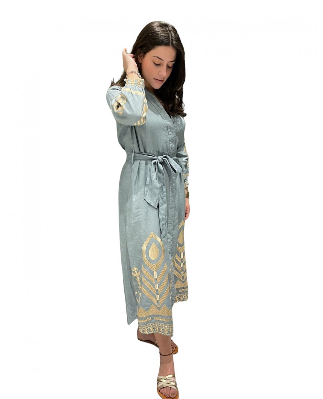 LONG EMROIDERED DRESS LONG EMROIDERED DRESS