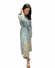 LONG EMROIDERED DRESS