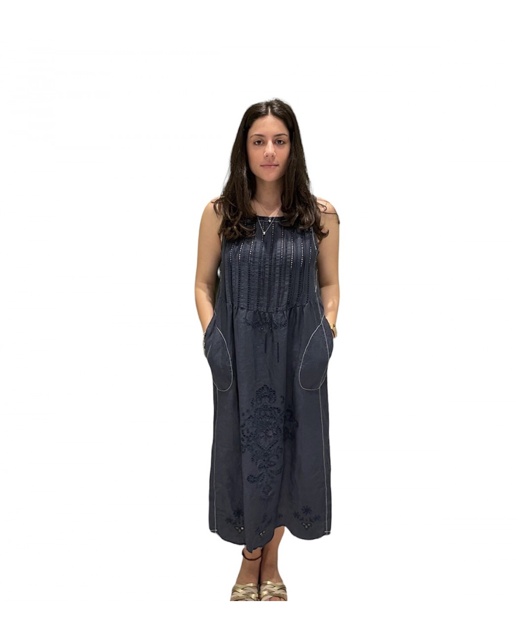 LONG EMBROIDERED DRESS LONG EMBROIDERED DRESS