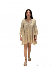 SHORT EMBROIDERED DRESS