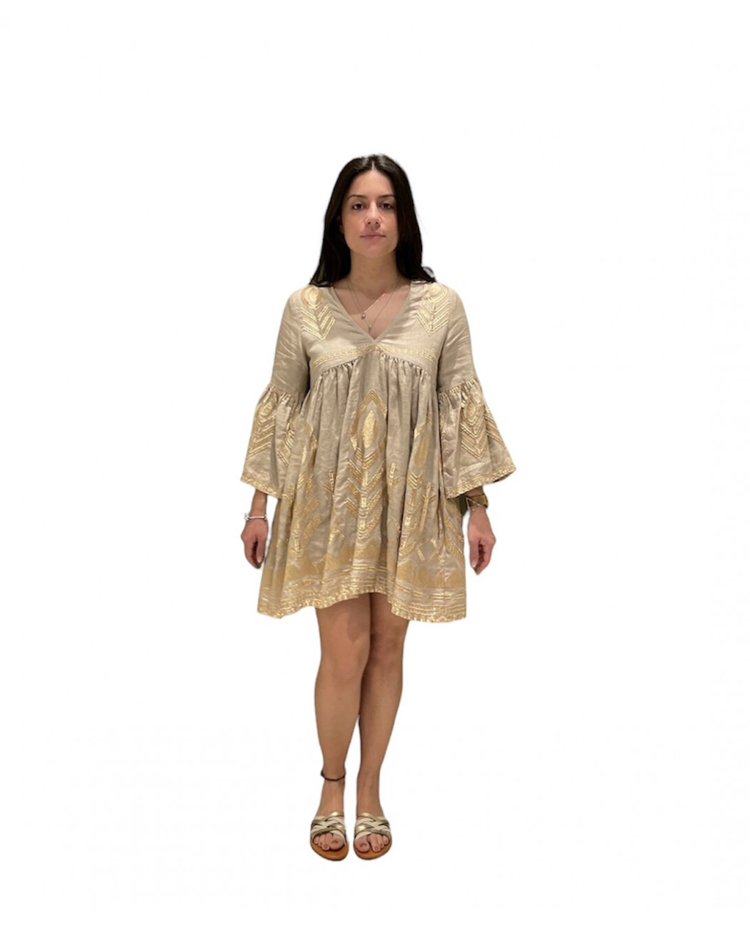 SHORT EMBROIDERED DRESS SHORT EMBROIDERED DRESS