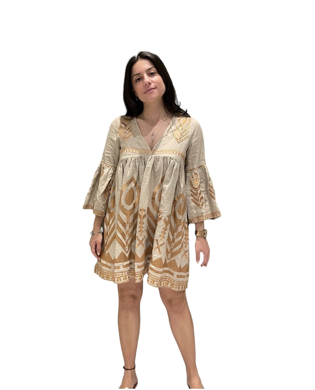 SHORT EMBROIDERED DRESS SHORT EMBROIDERED DRESS