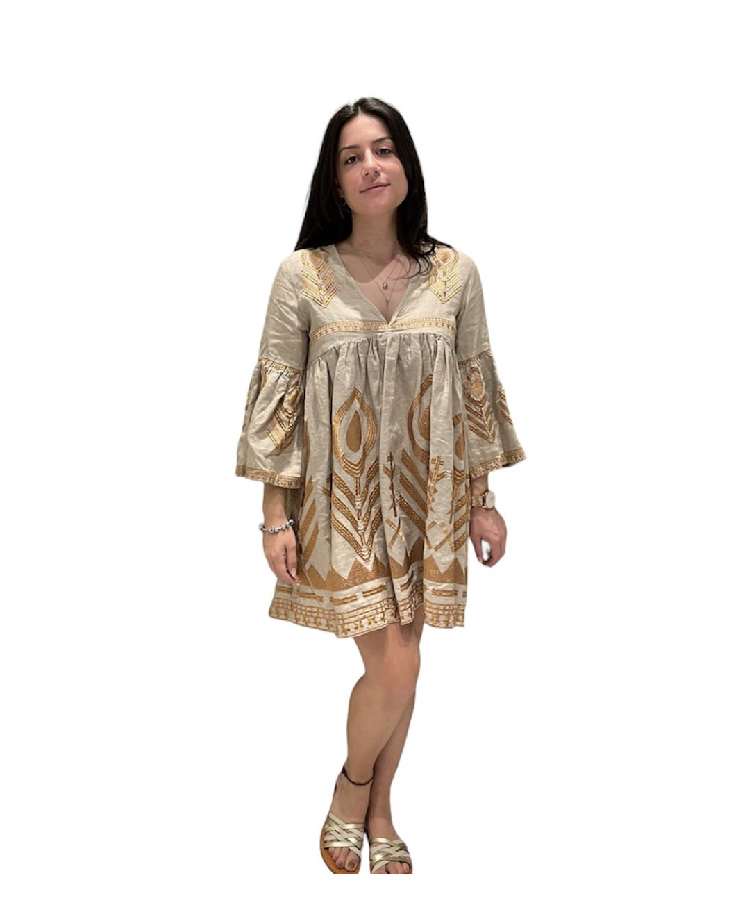 SHORT EMBROIDERED DRESS SHORT EMBROIDERED DRESS