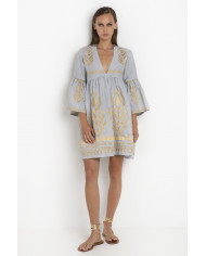 SHORT EMBROIDERED DRESS