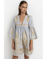 SHORT EMBROIDERED DRESS