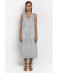 MIDI EMBROIDERED DRESS