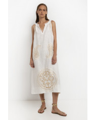 MIDI EMBROIDERED DRESS