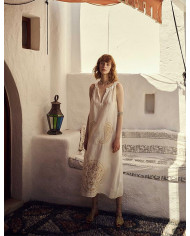 MIDI EMBROIDERED DRESS