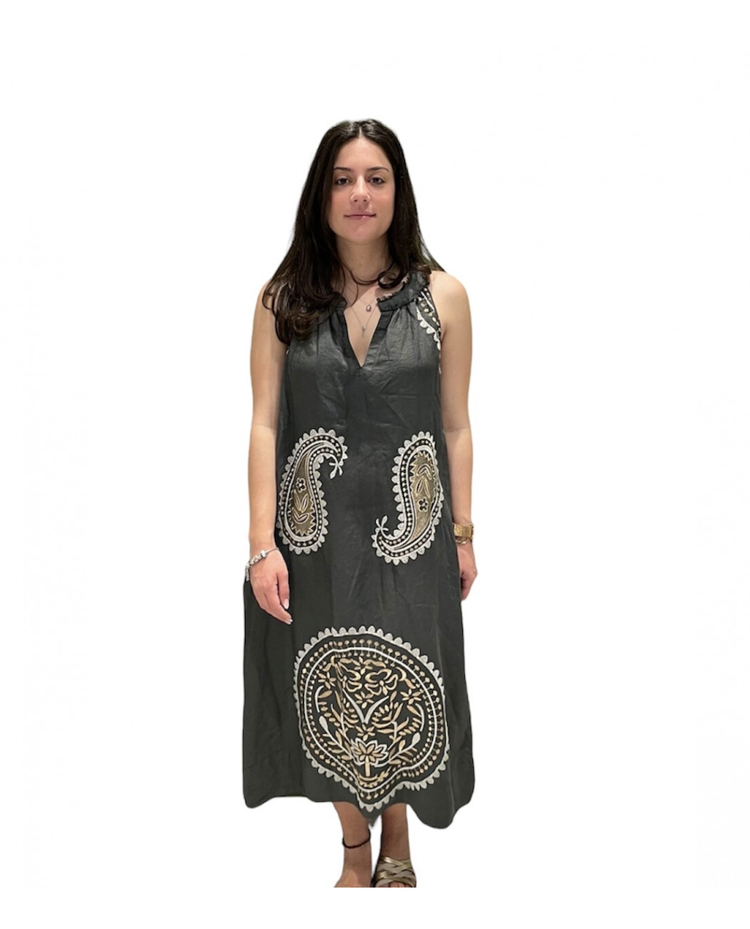 MIDI EMBROIDERED DRESS MIDI EMBROIDERED DRESS