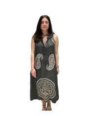 MIDI EMBROIDERED DRESS