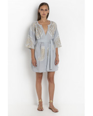 LONG EMBROIDERED DRESS