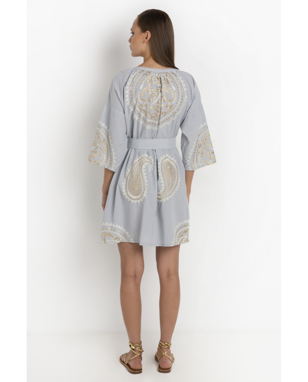 SHORT EMBROIDERED DRESS SHORT EMBROIDERED DRESS