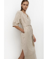 LONG EMBROIDERED DRESS