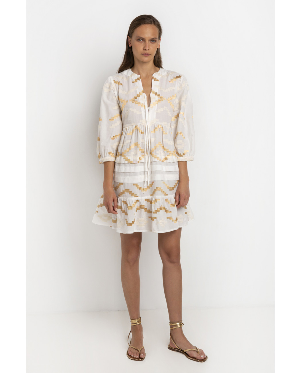 SHORT EMBROIDERED DRESS SHORT EMBROIDERED DRESS