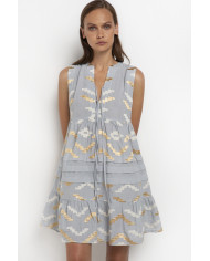 SHORT EMBROIDERED DRESS SHORT EMBROIDERED DRESS