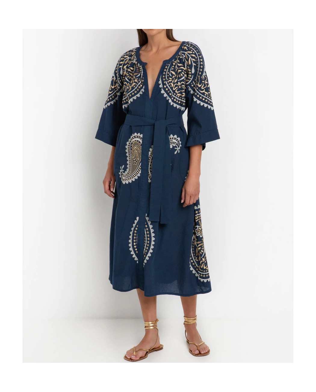 LONG EMBROIDERED DRESS LONG EMBROIDERED DRESS