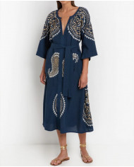 LONG EMBROIDERED DRESS