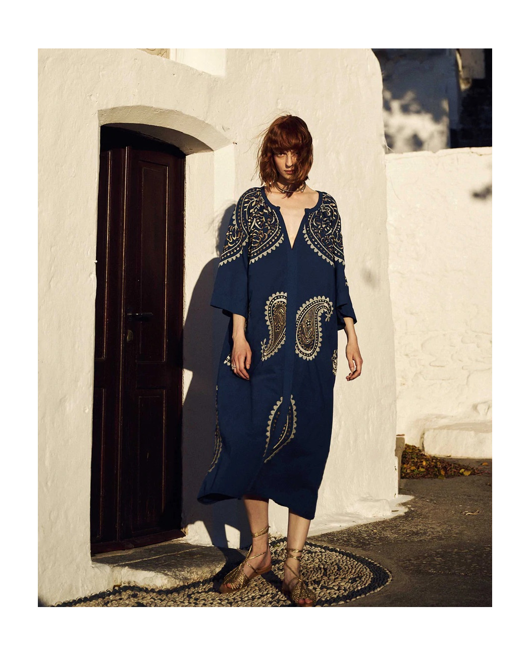 LONG EMBROIDERED DRESS LONG EMBROIDERED DRESS