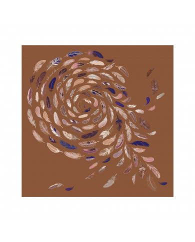 wool scarf | feathers