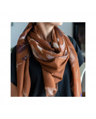 wool scarf | feathers