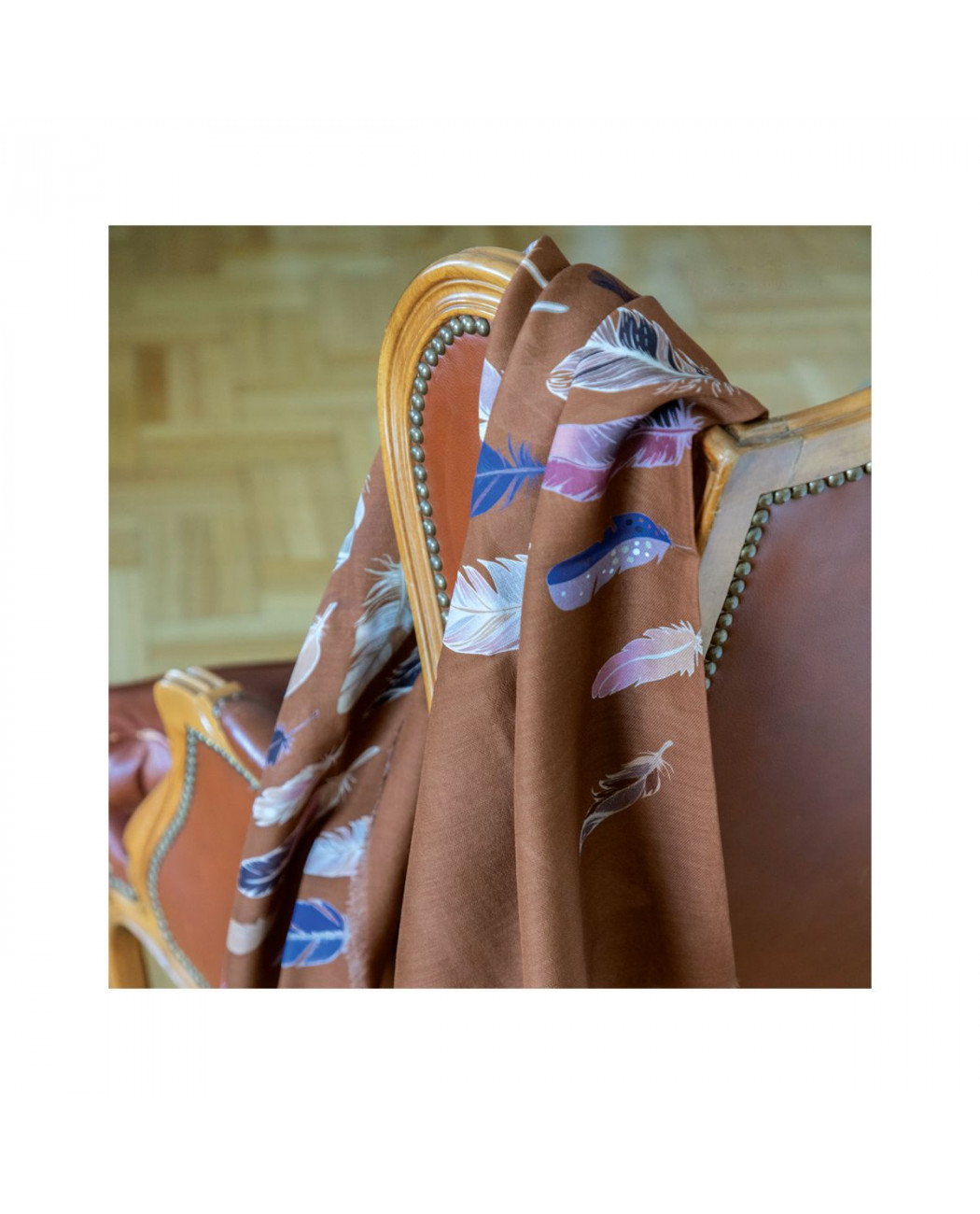 wool scarf | feathers