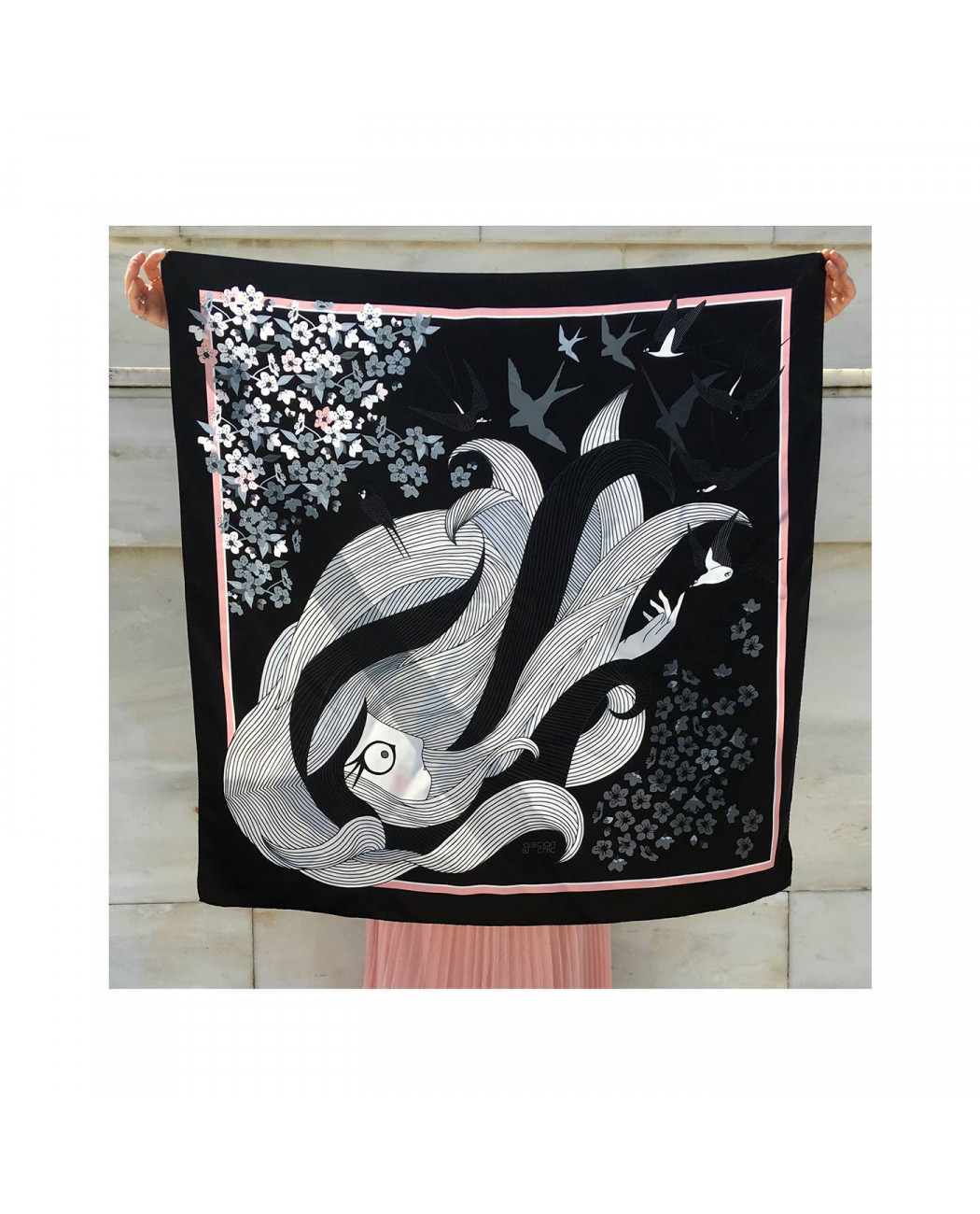 scarf | grecian blossom