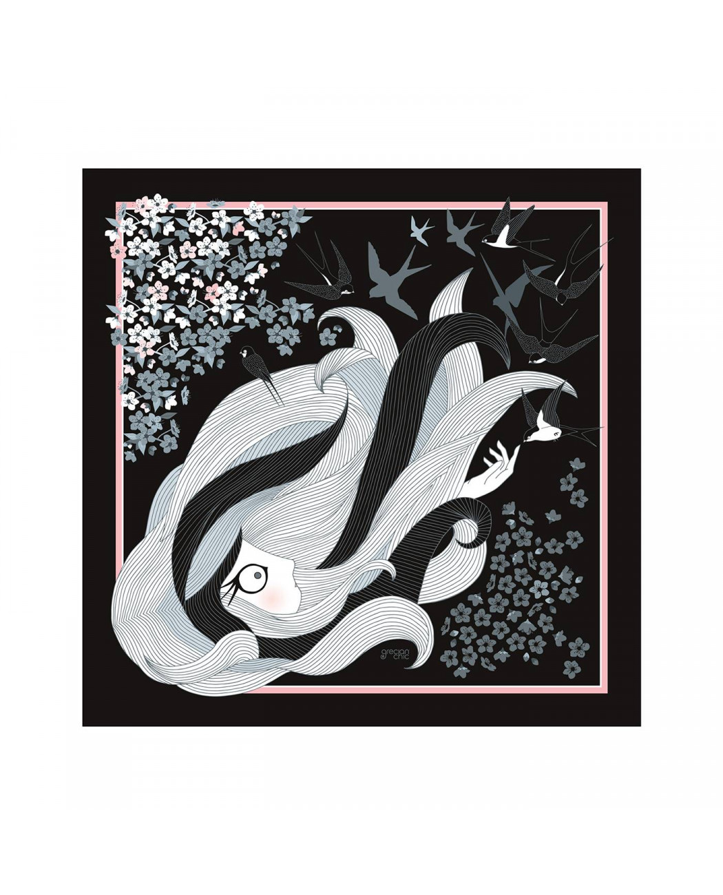 scarf | grecian blossom scarf | grecian blossom