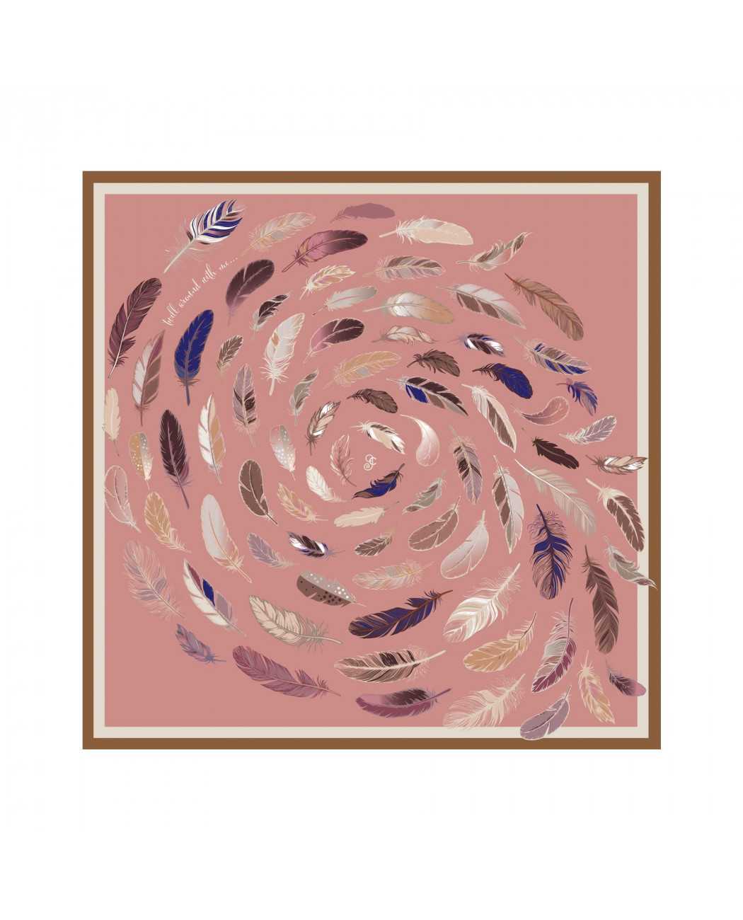 scarf | feathers scarf | feathers