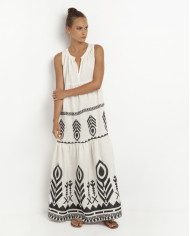 LONG EMBROIDERED DRESS LONG EMBROIDERED DRESS