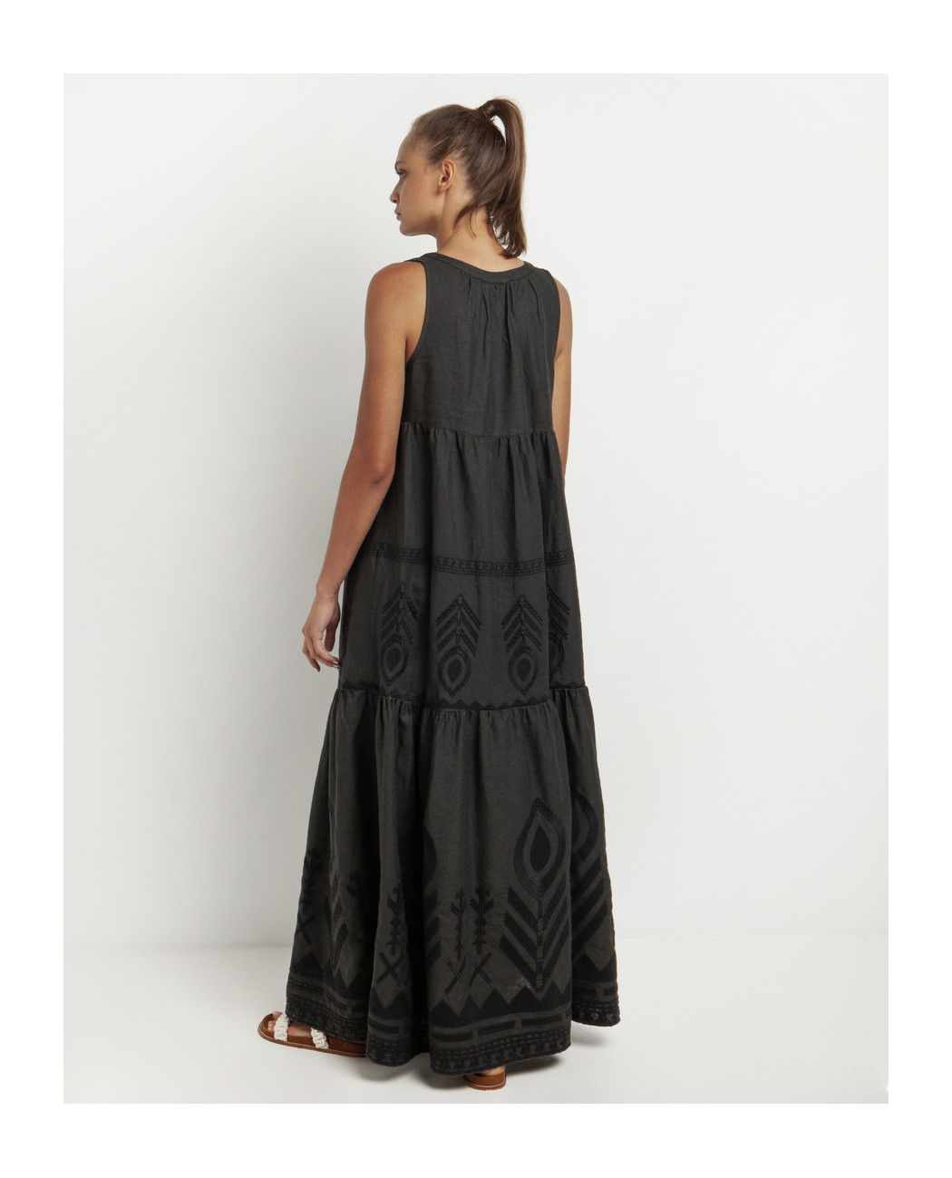 LONG EMBROIDERED DRESS LONG EMBROIDERED DRESS