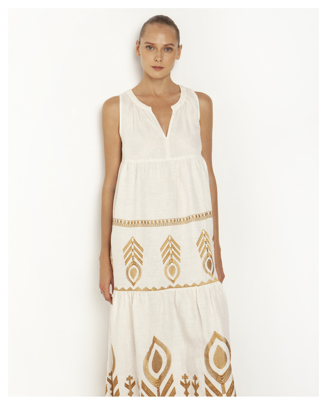 LONG EMBROIDERED DRESS LONG EMBROIDERED DRESS