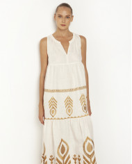 LONG EMBROIDERED DRESS LONG EMBROIDERED DRESS