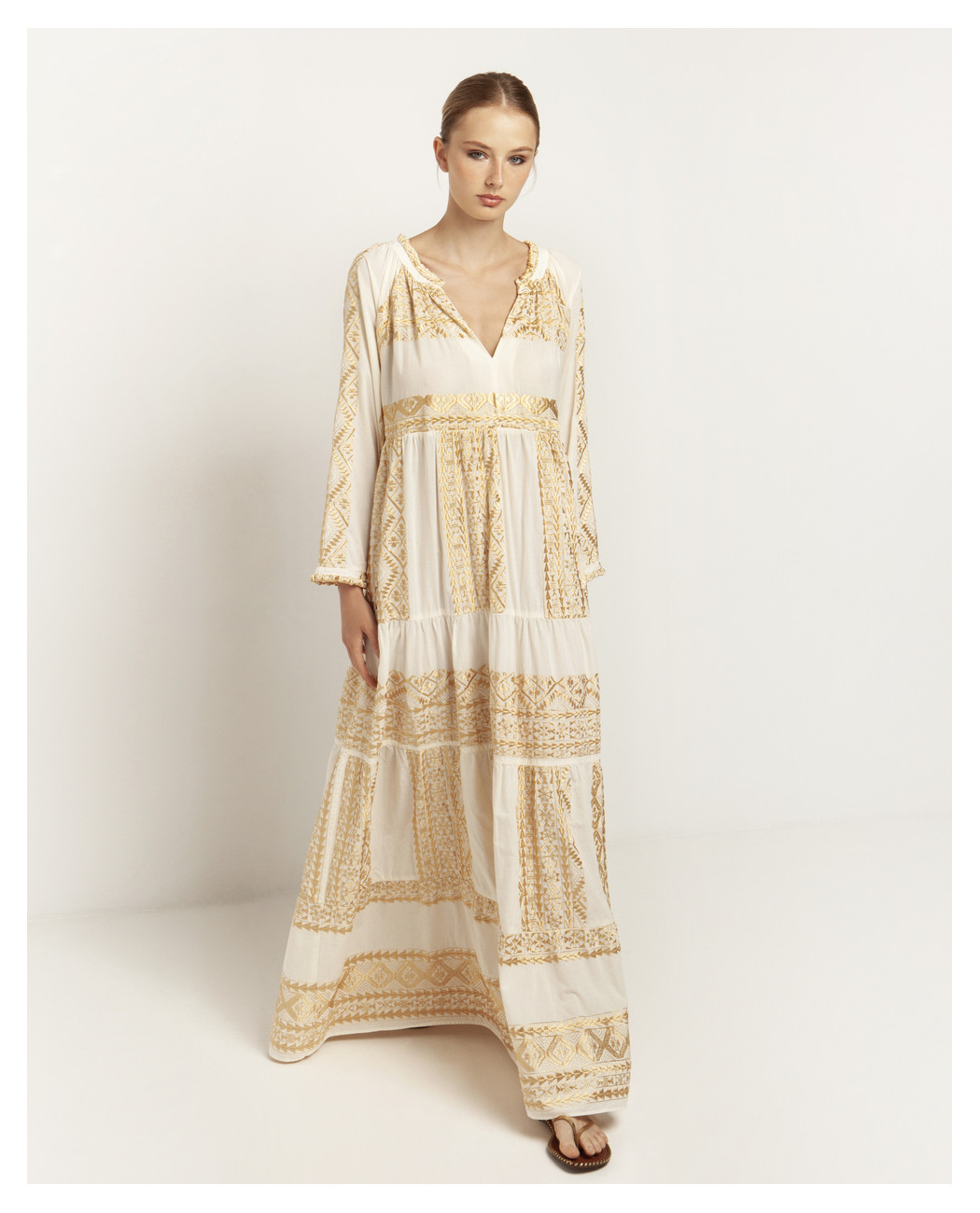 LONG EMBROIDERED DRESS LONG EMBROIDERED DRESS