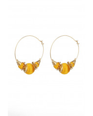 Bougainvillea Hoops/ Medium