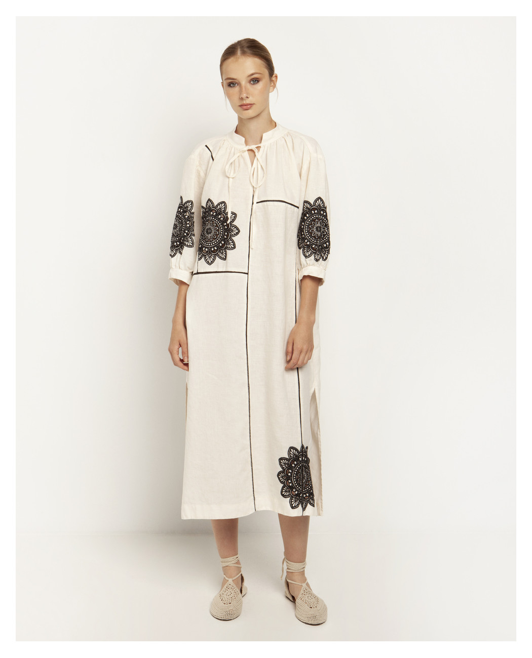 LONG EMBROIDERED DRESS LONG EMBROIDERED DRESS